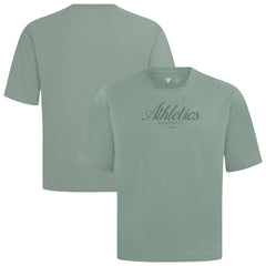 Athletics Levelwear Ethereal Oversized Luxe Signature Knit T-Shirt - Green