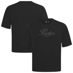 Pittsburgh Pirates Levelwear Ethereal Oversized Luxe Signature Knit T-Shirt - Black