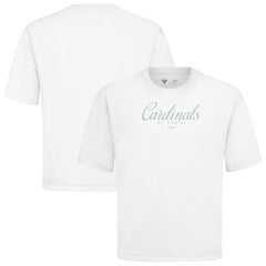 St. Louis Cardinals Levelwear Ethereal Oversized Luxe Signature Knit T-Shirt - White