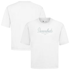 Arizona Diamondbacks Levelwear Ethereal Oversized Luxe Signature Knit T-Shirt - White