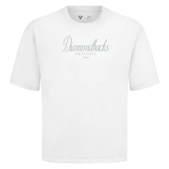 Arizona Diamondbacks Levelwear Ethereal Oversized Luxe Signature Knit T-Shirt - White
