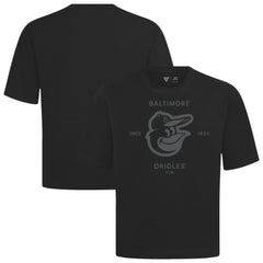 Baltimore Orioles Levelwear Crossway Oversized Luxe Signature Knit T-Shirt - Black