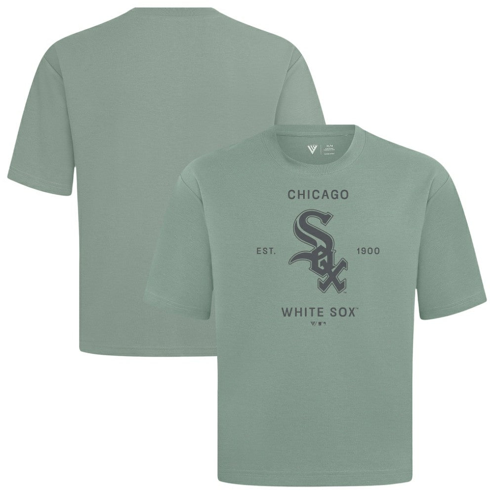 Chicago White Sox Levelwear Crossway Oversized Luxe Signature Knit T-Shirt - Green