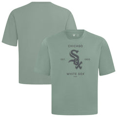 Chicago White Sox Levelwear Crossway Oversized Luxe Signature Knit T-Shirt - Green