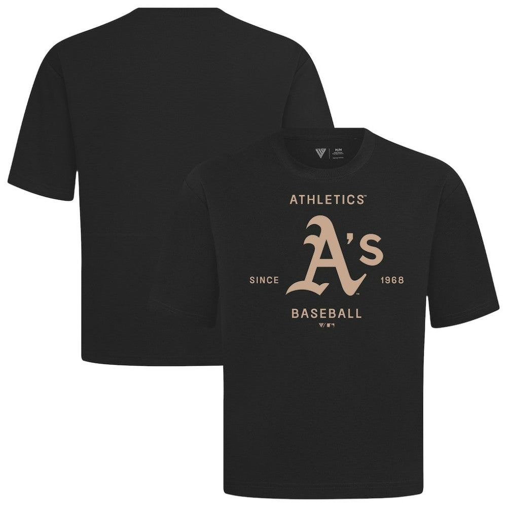 Athletics Levelwear Crossway Oversized Luxe Signature Knit T-Shirt - Black