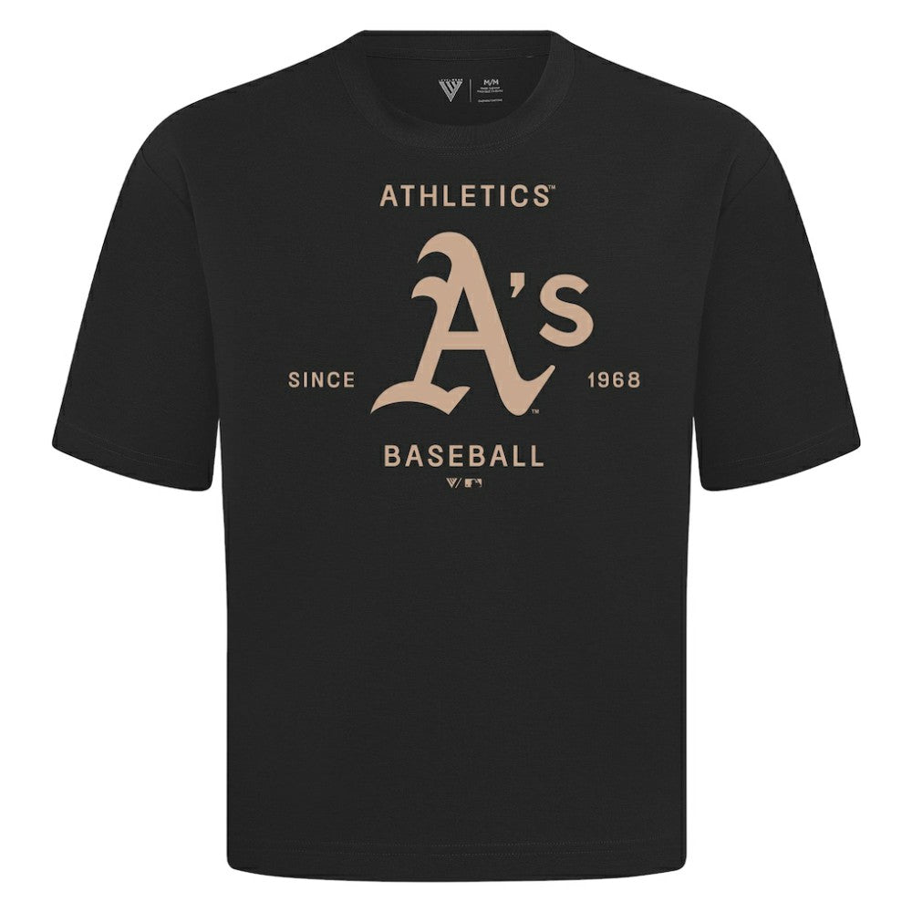 Athletics Levelwear Crossway Oversized Luxe Signature Knit T-Shirt - Black