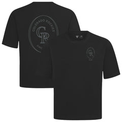 Colorado Rockies Levelwear Signet Oversized Luxe Signature Knit T-Shirt - Black