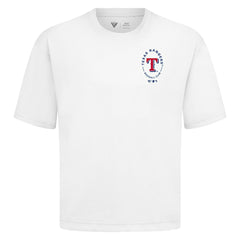 Texas Rangers Levelwear Signet Oversized Luxe Signature Knit T-Shirt - White