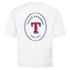 Texas Rangers Levelwear Signet Oversized Luxe Signature Knit T-Shirt - White