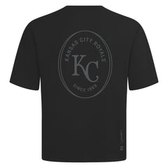 Kansas City Royals Levelwear Signet Oversized Luxe Signature Knit T-Shirt - Black