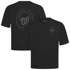 Washington Nationals Levelwear Register Oversized Luxe Signature Knit T-Shirt - Black