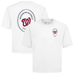 Washington Nationals Levelwear Register Oversized Luxe Signature Knit T-Shirt - White