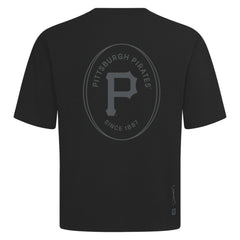 Pittsburgh Pirates Levelwear Register Oversized Luxe Signature Knit T-Shirt - Black