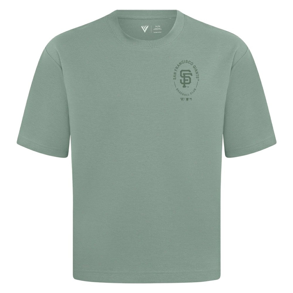 San Francisco Giants Levelwear Register Oversized Luxe Signature Knit T-Shirt - Green