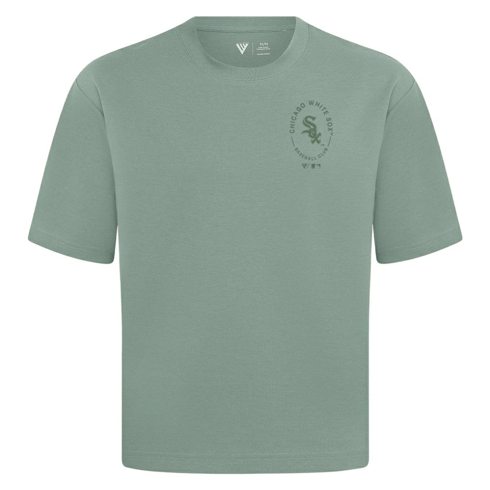 Chicago White Sox Levelwear Register Oversized Luxe Signature Knit T-Shirt - Green