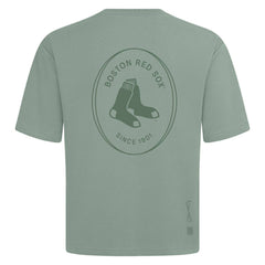 Boston Red Sox Levelwear Register Oversized Luxe Signature Knit T-Shirt - Green