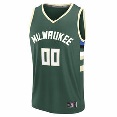 Milwaukee Bucks Youth Fast Break Custom Replica Jersey - Green - Icon Edition | Fanatics sale