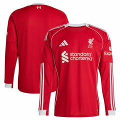 Liverpool 2025/26 Home Replica Long Sleeve Jersey / Soccer Discount