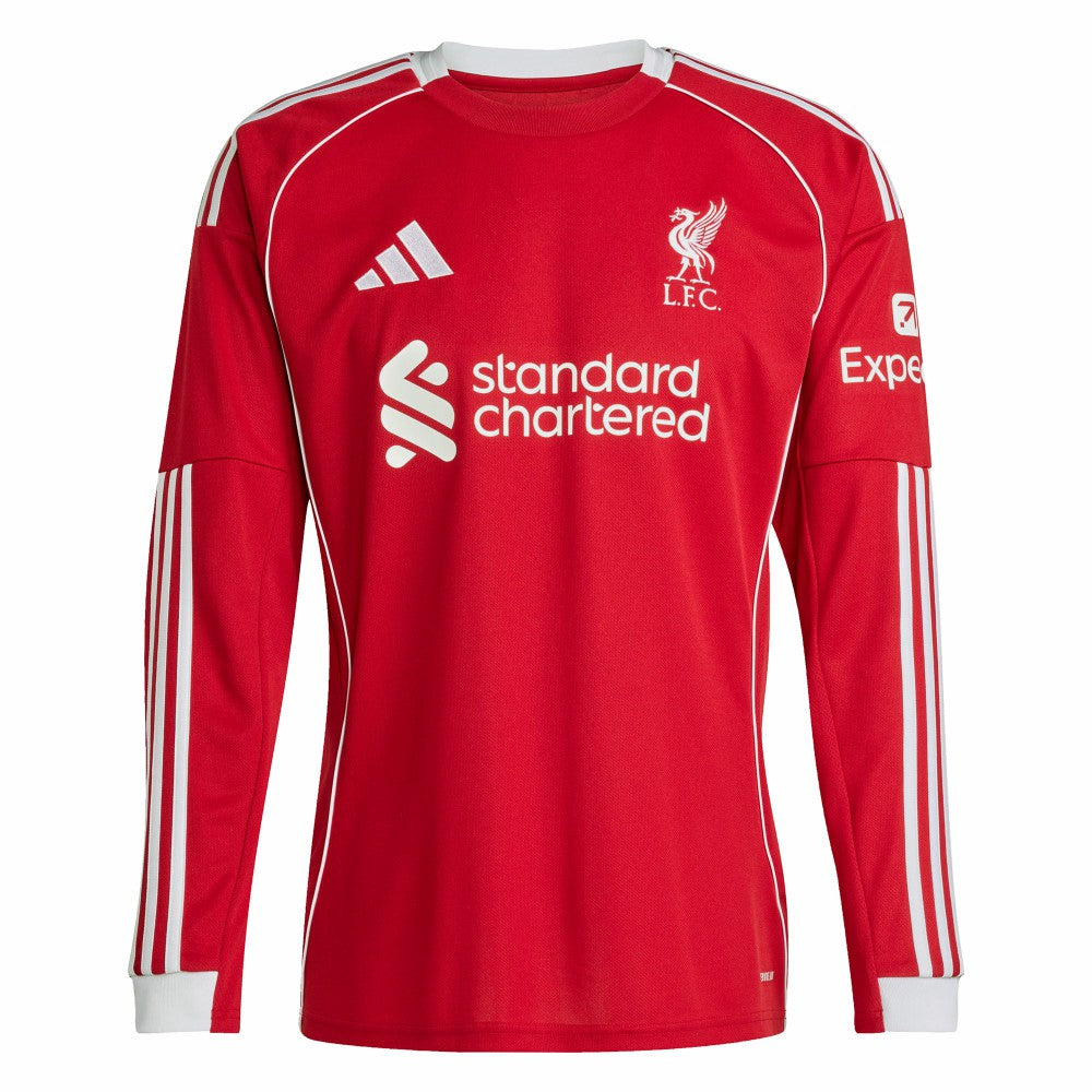Liverpool 2025/26 Home Replica Long Sleeve Jersey / Soccer Discount