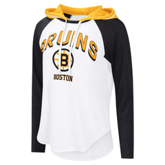 Boston Bruins G-III 4Her by Carl Banks Women's MVP Hooded Long-Sleeve T-Shirt