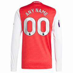 Arsenal 2025/26 Home Long Sleeve Custom Jersey / Soccer Hot sale