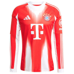 Bayern Munich 2025/26 Home Replica Long Sleeve Custom Jersey / Soccer Online