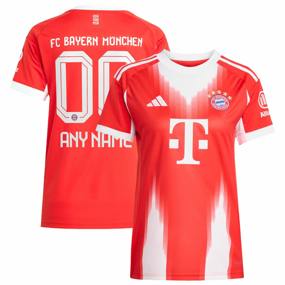 Bayern Munich Women's 2025/26 Home Replica Custom Jersey / Soccer New