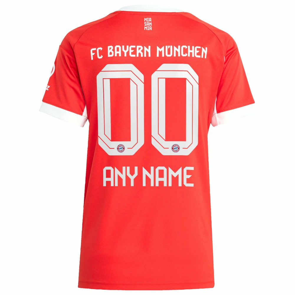 Bayern Munich Women's 2025/26 Home Replica Custom Jersey / Soccer New