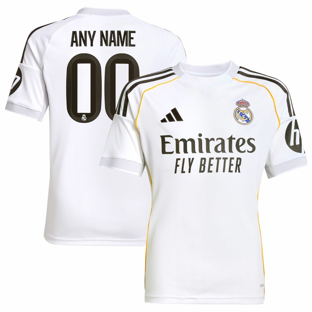 Real Madrid Youth 2025/26 Home Replica Custom Jersey / Soccer Outlet