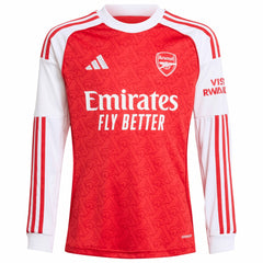 Arsenal Youth 2025/26 Home Replica Long Sleeve Custom Jersey / Soccer Outlet