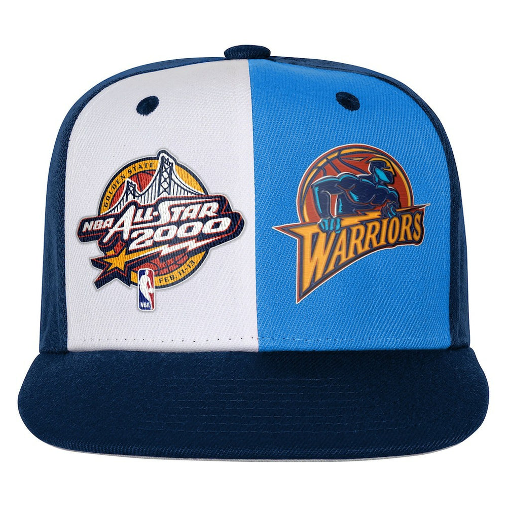 Golden State Warriors Youth 2000 All-Star Game Duo Front Snapback Hat sale - Navy | Mitchell & Ness outlet