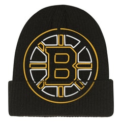 Boston Bruins Mitchell & Ness Youth Neon Line Lights Cuffed Knit Hat
