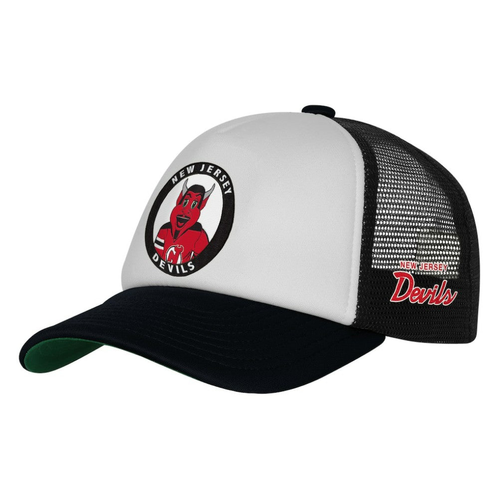 New Jersey Devils Mitchell & Ness Youth Mascot Adjustable Trucker Hat
