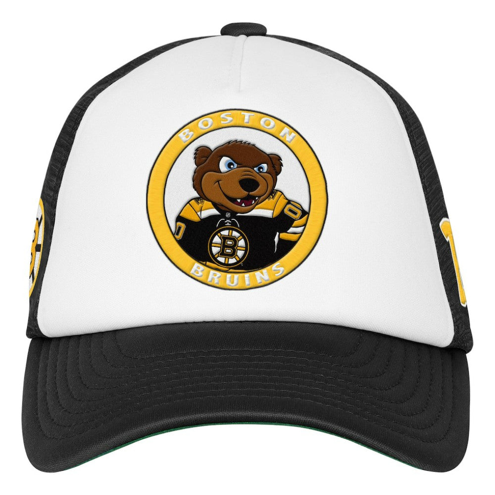 Boston Bruins Mitchell & Ness Youth Mascot Adjustable Trucker Hat