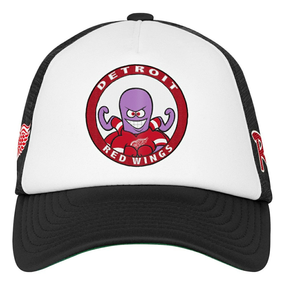 Detroit Red Wings Mitchell & Ness Youth Mascot Adjustable Trucker Hat