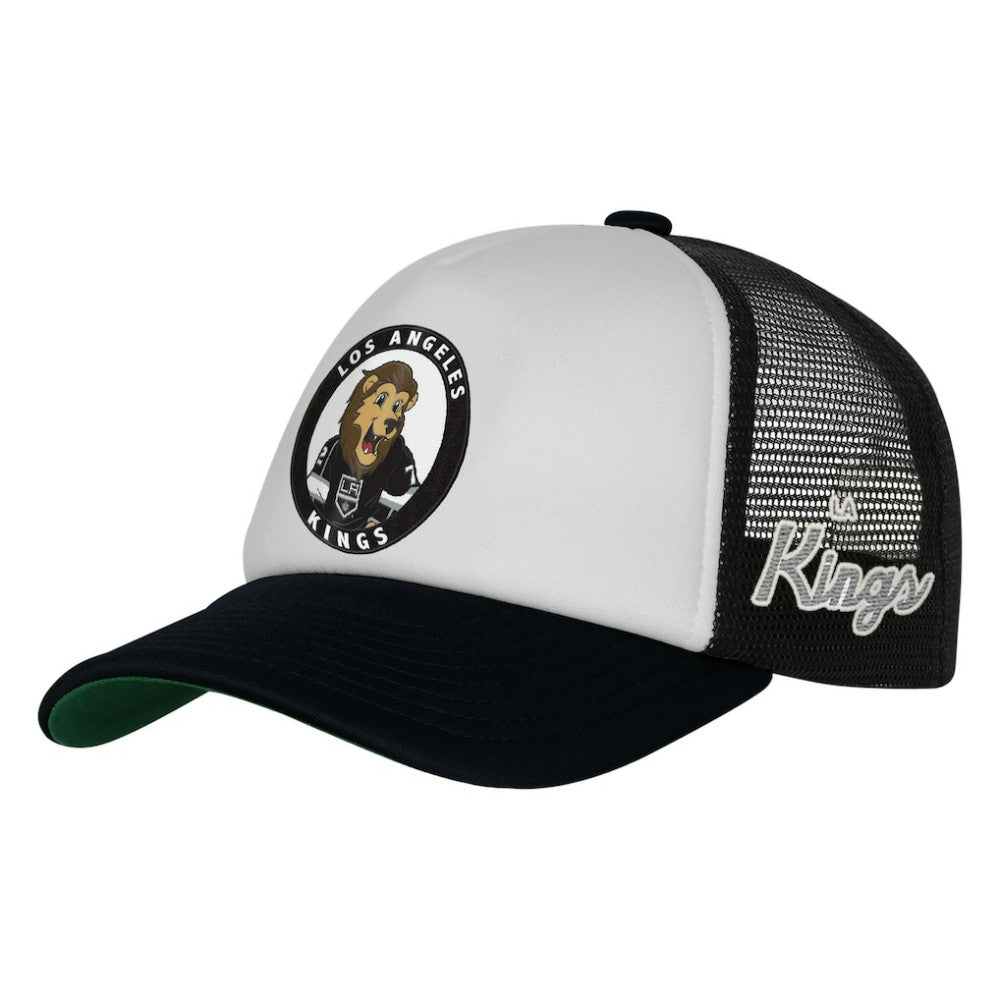 Los Angeles Kings Mitchell & Ness Youth Mascot Adjustable Trucker Hat