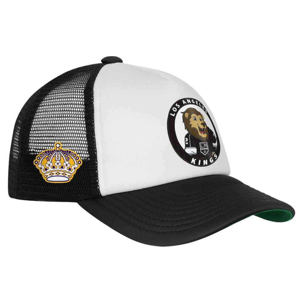 Los Angeles Kings Mitchell & Ness Youth Mascot Adjustable Trucker Hat