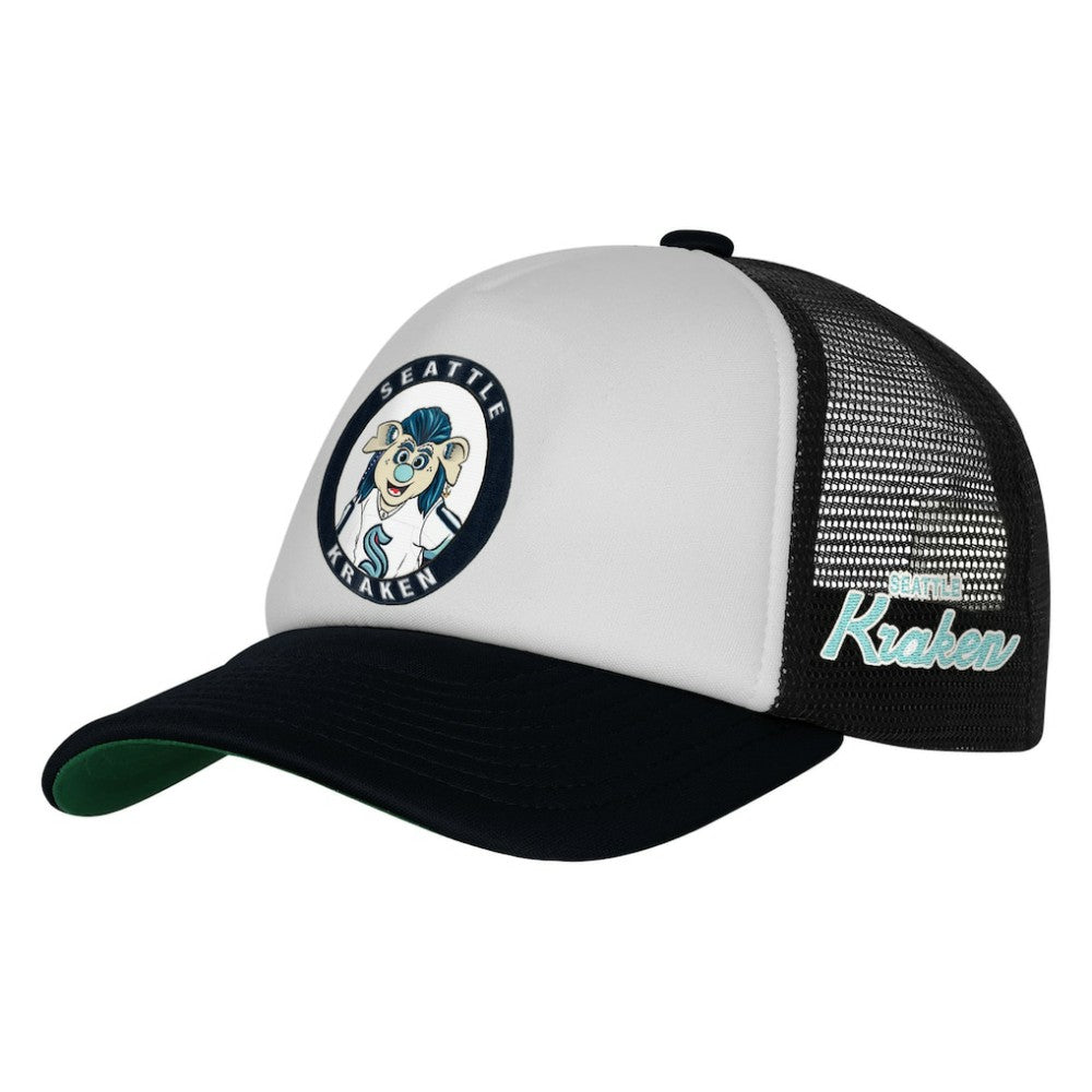 Seattle Kraken Mitchell & Ness Youth Mascot Adjustable Trucker Hat