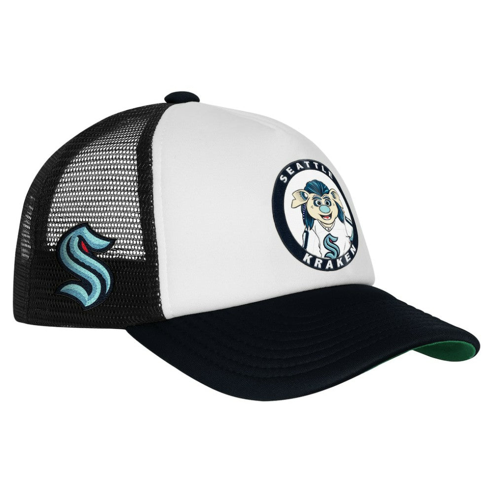 Seattle Kraken Mitchell & Ness Youth Mascot Adjustable Trucker Hat