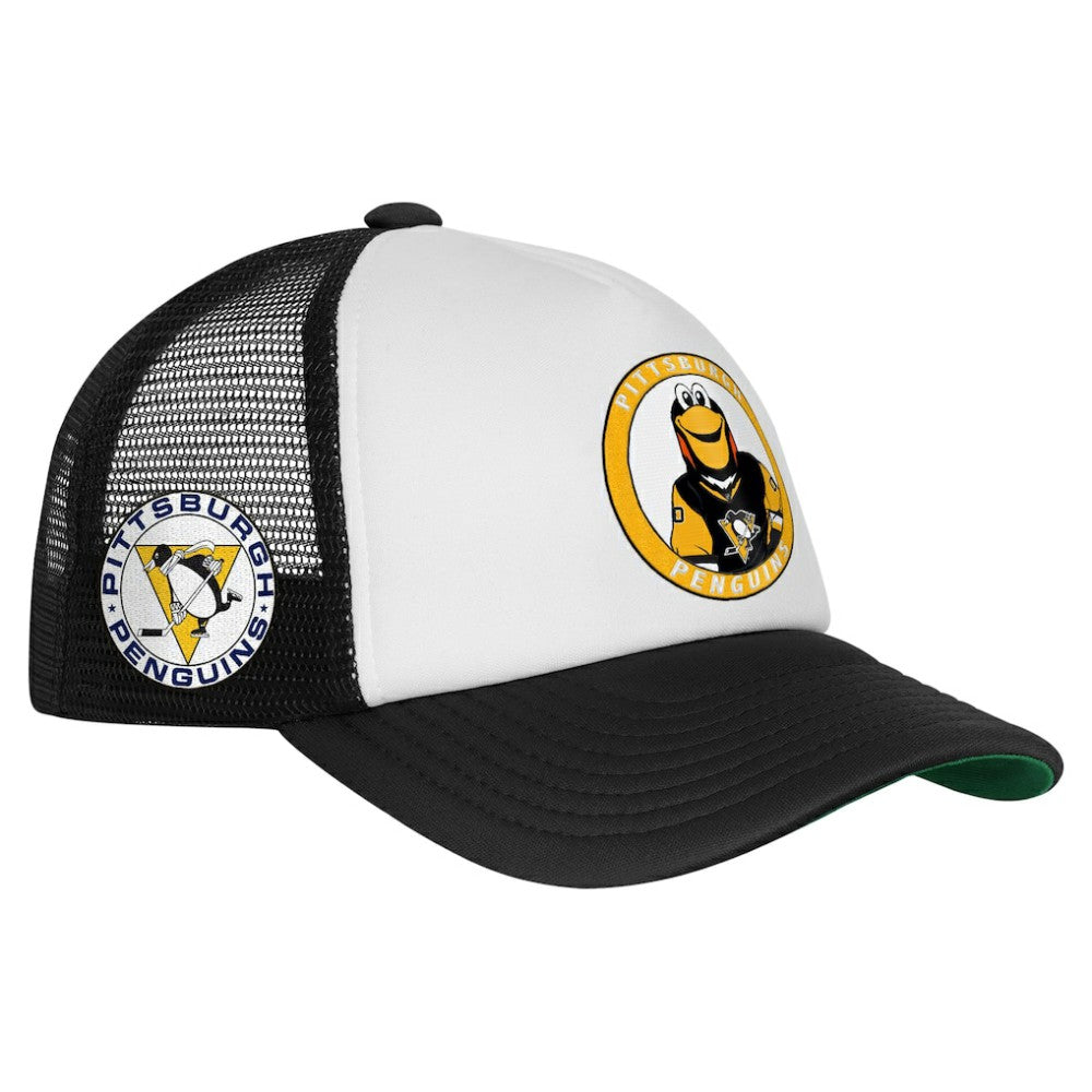 Pittsburgh Penguins Mitchell & Ness Youth Mascot Adjustable Trucker Hat