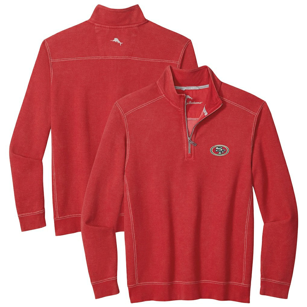 NFL San Francisco 49ers Big & Tall Montego Bay Half-Zip Pullover