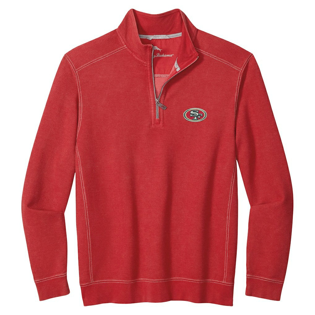 NFL San Francisco 49ers Big & Tall Montego Bay Half-Zip Pullover