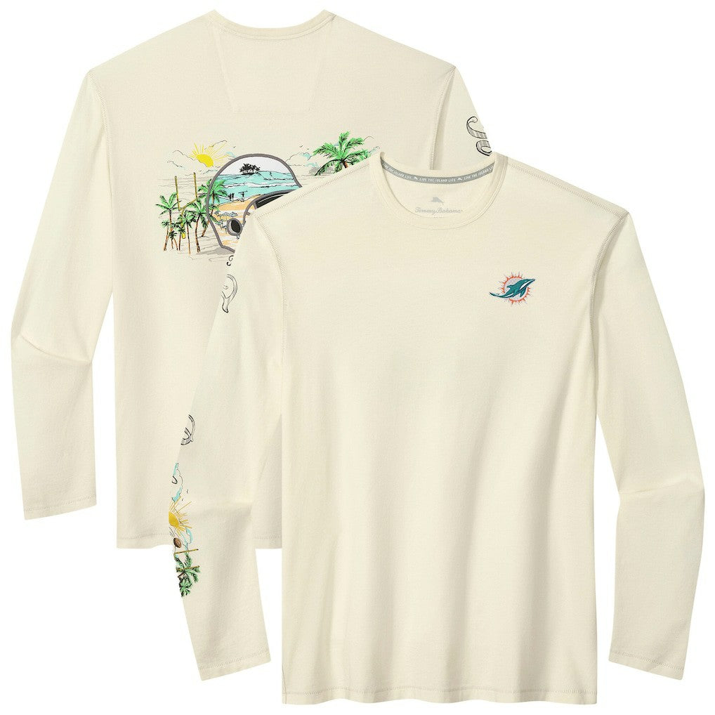 NFL Miami Dolphins Oasis Endzone Lux Long Sleeve T-Shirt