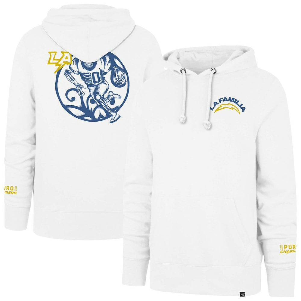 NFL Los Angeles Chargers '47 La Familia Headline Pullover Hoodie