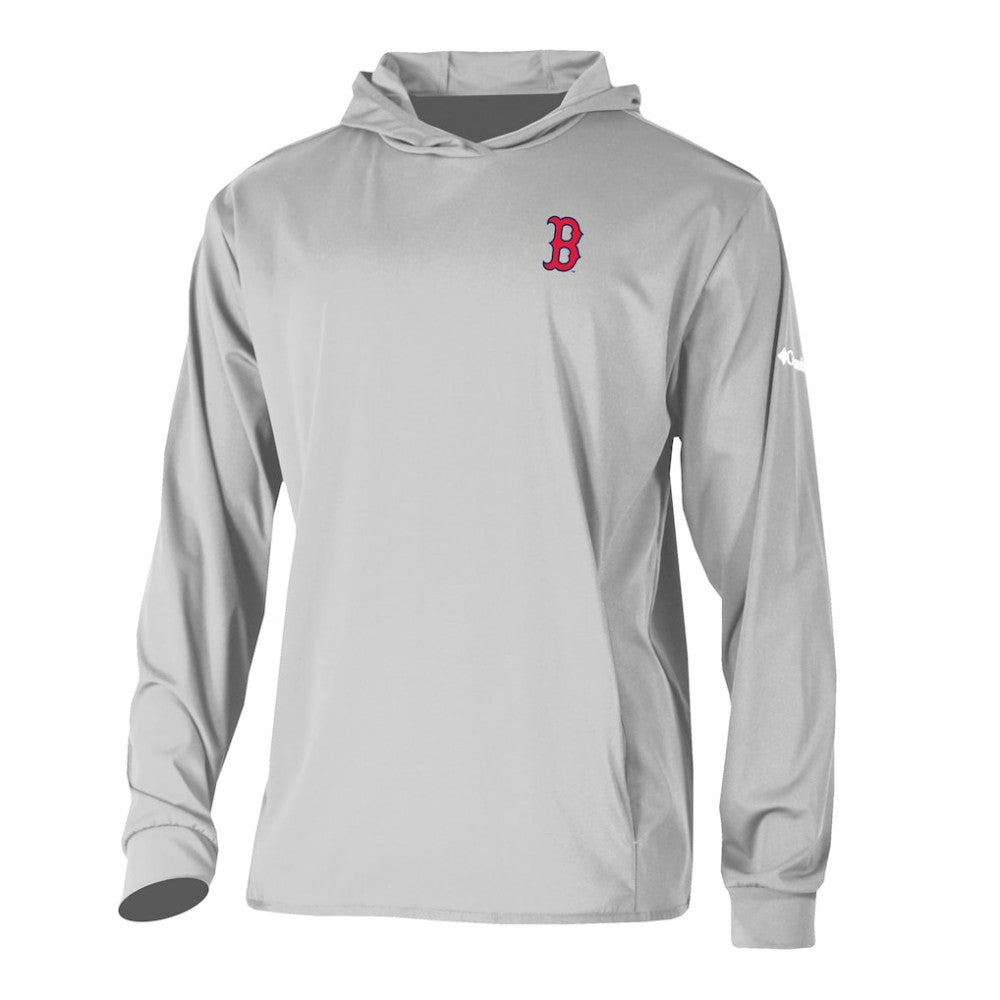 Boston Red Sox Long Drive Pullover Hoodie - Gray | Columbia