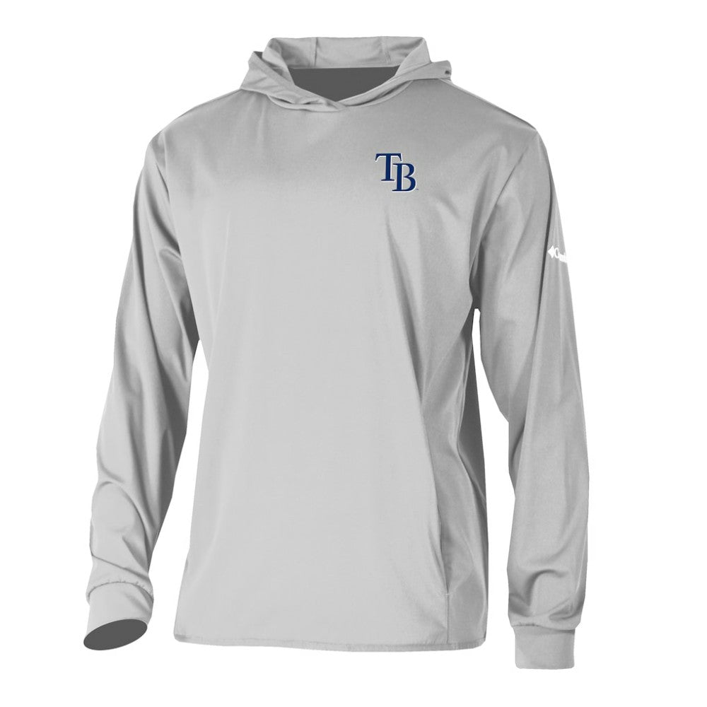 Tampa Bay Rays Long Drive Pullover Hoodie - Gray | Columbia