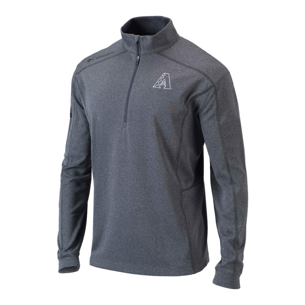Arizona Diamondbacks Omni-Wick Shotgun Quarter-Zip Pullover - Gray | Columbia