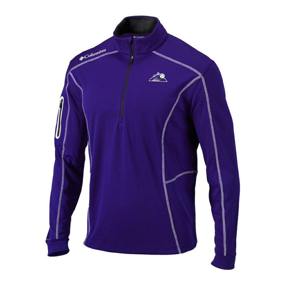Colorado Rockies Omni-Wick Shotgun Quarter-Zip Pullover - Purple | Columbia