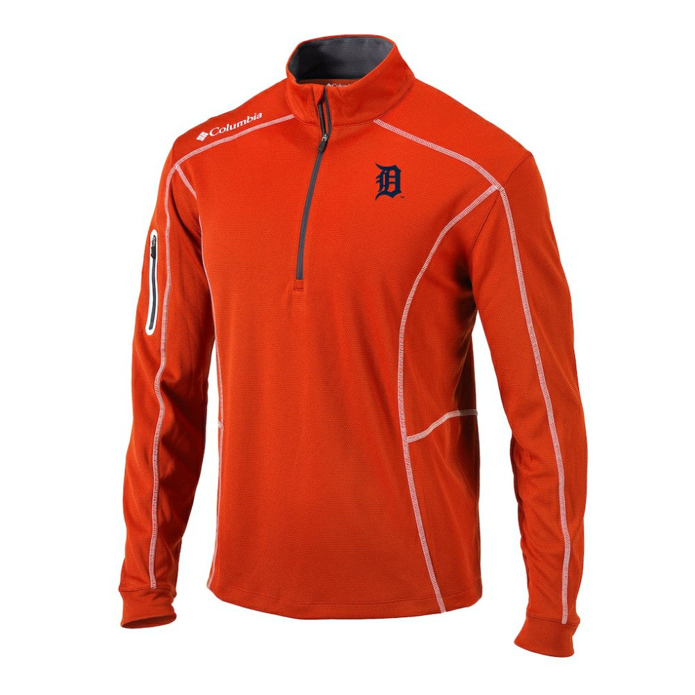 Detroit Tigers Omni-Wick Shotgun Quarter-Zip Pullover - Orange | Columbia