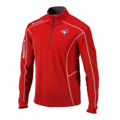 Toronto Blue Jays Omni-Wick Shotgun Quarter-Zip Pullover - Red | Columbia